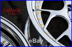 18x9.5/10.5 Aodhan DS1 5x114.3 +22/22 Vaccum Rims Fits 350Z 240sx G35 Coupe Used