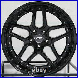 18x9.5/18x10.5 Gloss Black Wheels ESR CS15 5x114.3 22/22 (Set of 4)