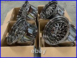 18x9.5 +35 AodHan DS03 5x100 Black Vacuum Rims Wheels (Used Set)