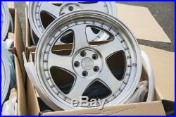18x9.5 AodHan AH01 5x100 +35 Silver Wheels Aggressive Fits Wrx TC Celica (Used)