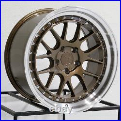 18x9.5 Bronze Wheels Aodhan DS06 DS6 5x114.3 22 (Set of 4) 73.1