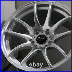 18x9.5 Silver Machined Wheels Vors TR4 5x114.3 22 (Set of 4) 73.1