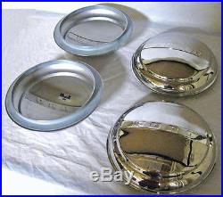 1947 1956 Ford Pickup Truck & 1947 1948 Car Logo Stainless Hubcap Set of 4