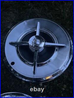 1957-58 Dodge Royal Lancer 14 Spinners Oem Driver Quality Set 4 Beautiful