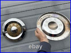 1957-59Ford Ranchero Thunderbird 14 Full Hubcap Convertible BeautifulOem Set 2 1957-59Ford Ranchero Thunderbird 14 Full Hubcap Convertible BeautifulOem Set 2