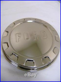 1961 1966 Ford Pickup Truck Polished Stainless Hubcap Set of Four 4
