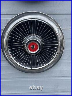 1965 Mercury Montclair Park Lane Monterey Set 4 Hubcaps 15 Beautiful Oem rare
