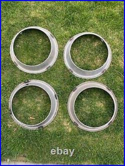 1968-1982 Corvette rally wheel trim rings, original early design, NICE