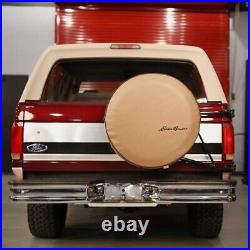 1992-96 Ford Bronco Sparecover Eddie Bauer Spare Tire Cover 30 Tan Made In USA