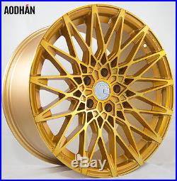 19X8.5 19X9.5 +15 AodHan LS001 5X120 Gold Wheel Fit BMW E60 F10 528 530 535 550