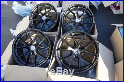 19X8.5/9.5 AodHan LS007 5X114.3 +15 Black Rims Fits Genesis Coupe 350Z (Used)
