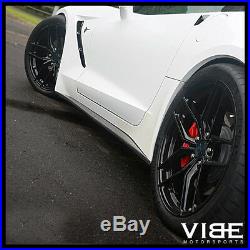 19 20 Stance Sf03 Gloss Black Concave Forged Wheels Rims Fits C7 Corvette
