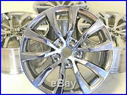 19 Inch Cadillac 4 Ct6 Xts Cts 08-19 Polished Rims Wheels Set 4775 Oem Factory