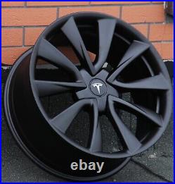 19 Inch Rims Fit Tesla Model 3 Model Y Satin Black 2022 Wheels