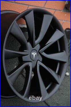 19 Inch Rims Fit Tesla Model 3 Model Y Satin Black 2022 Wheels