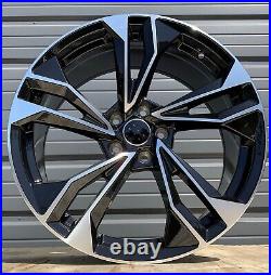 19 S5 Black Machined Wheels Fits Audi A3 S3 A4 S4 A5 S5 A6 S6 A7 S7 A8 Q3 Q5 Q7