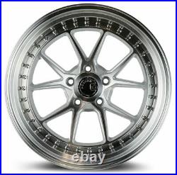 19x9.5 Silver Machined Wheels Aodhan DS08 DS8 5x114.3 30 (Set of 4) 73.1