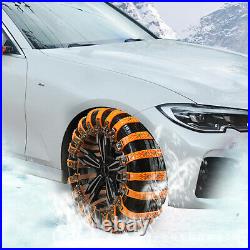 1-10pcs Universal Winter Snow Mud Anti-skid Tire Chains Tendon for Car Sedan SUV