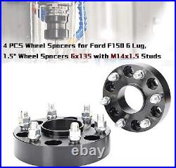 1.5 6x135 Hubcentric Wheel Spacers 14x1.5 For 2015-2023 Ford F150 Expedition 1.5 6x135 Hubcentric Wheel Spacers 14x1.5 For 2015-2023 Ford F150 Expedition