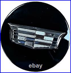 2015-2024 Cadillac 2 5/8 Center Caps with Chrome Logo Qty 4 NEW OEM 84235281