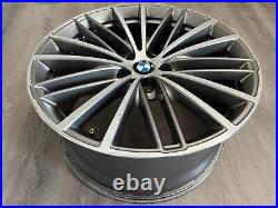 2017 -2020 BMW 530i 530e 540i Rear Wheel Rim 19x9 Factory OEM 86334 with Cap Grey 2017 -2020 BMW 530i 530e 540i Rear Wheel Rim 19x9 Factory OEM 86334 with Cap Grey