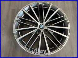 2017 -2020 BMW 530i 530e 540i Rear Wheel Rim 19x9 Factory OEM 86334 with Cap Grey 2017 -2020 BMW 530i 530e 540i Rear Wheel Rim 19x9 Factory OEM 86334 with Cap Grey