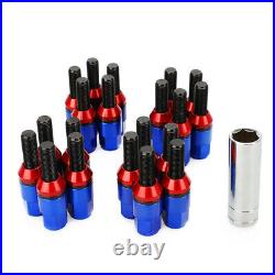 20PCS M14X1.25 Extended Steel Bolts Bluing Shank Cone Seat Cover Screw Sleeve
