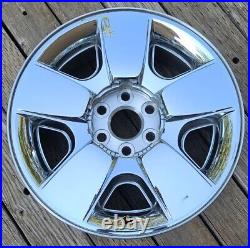 20 Chevrolet Silverado 1500 Tahoe Chrome Clad Used Wheel Rim Factory Oem 5417