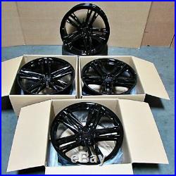 20 Inch Black Wheels 20x10 / 20x11 Fit Chevrolet Camaro Chevy Concave Set 4 Rims