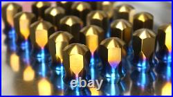 20 set Titanium Wheel Lug Nut nuts 14x1.5 19 60 cone Closed End 20 set Titanium Wheel Lug Nut nuts 14x1.5 19 60 cone Closed End