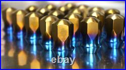 20 set Titanium Wheel Lug Nut nuts 14x1.5 19 60 cone Closed End 20 set Titanium Wheel Lug Nut nuts 14x1.5 19 60 cone Closed End