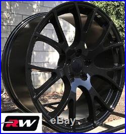 20 x9 inch Wheels for Dodge Challenger SRT Hellcat Gloss Black Rims 5x115 +20