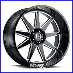 20x10 Hostile H121 Omega Blade Cut (Black Milled) Wheel 8x6.5 (-19mm)