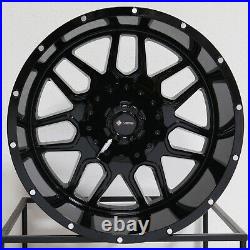 20x12 All Black Wheels Vors V819 Blank -44 (Set of 4)