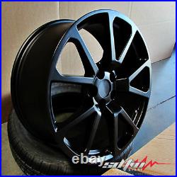 20x8.5 / 20x10 5X120 Black Wheels For Cadillac CTS CTS-V 20 Inch 2008-2016