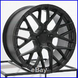 20x9/20x10.5 Matte Black Wheels Aodhan LS009 LS9 5x114.3 30/35 (Set of 4)
