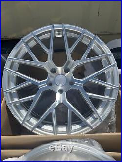 20x9 +30 F /20x10.5 + 35 R Aodhan LS009 5x120 Silver Rims Wheels (Used Set)