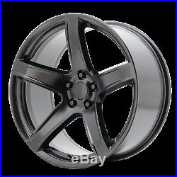 20x9.5 20x11 Hellcat HC2 SRT Style Wheels Black Rims Fit Challenger Charger RWD
