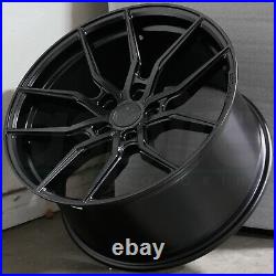 20x9 Matte Black Wheels Aodhan AFF1 5x120 30 (Set of 4) 72.6