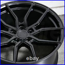 20x9 Matte Black Wheels Aodhan AFF1 5x120 30 (Set of 4) 72.6
