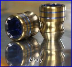 20x set 12x1.5 12x1.25 1/2-20 Titanium Lug Wheel Nut 60 Locking