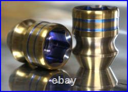 20x set 12x1.5 12x1.25 1/2-20 Titanium Lug Wheel Nut 60 Locking