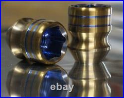 20x set 12x1.5 12x1.25 1/2-20 Titanium Lug Wheel Nut 60 Locking