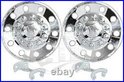 22.5 ABS Chrome-Plated Rear Wheel Cover Wheel Simulator set of 2