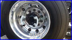 22.5 ABS Chrome-Plated Rear Wheel Cover Wheel Simulator set of 2