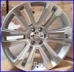 22 GMC Replica Rims Silver 2018 Style Wheel Fit Tahoe Sierra Yukon Silverado G10