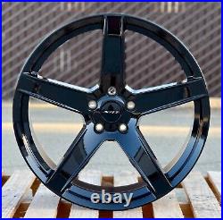 22 Gloss Black Wheels Fits Dodge Durango RT GT SRT Hellcat Jeep Grand Cherokee 22 Gloss Black Wheels Fits Dodge Durango RT GT SRT Hellcat Jeep Grand Cherokee