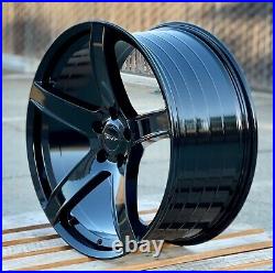 22 Gloss Black Wheels Fits Dodge Durango RT GT SRT Hellcat Jeep Grand Cherokee 22 Gloss Black Wheels Fits Dodge Durango RT GT SRT Hellcat Jeep Grand Cherokee