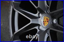 22 Inch Rims Fit Porsche Cayenne S Gts Turbo Coupe Staggered Gunmetal Wheels
