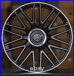 22 Matte Black Wheels Fits Mercedes S500 S550 S580 S63 S65 CLS GLE GLS AMG